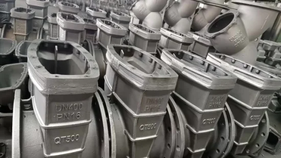DN300 Resilient Seat Bevel Gear Handwheel Cast Ductile Iron Double Flanged DIN3352 F4 Standard Wedge Gate Valves with Nrs